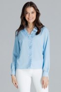 Bluzka Model L077 Blue - Lenitif Bluzka Model L077 Blue - Lenitif