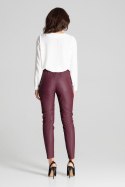 Spodnie Damskie Model L072 Bordo - Lenitif Spodnie Damskie Model L072 Bordo - Lenitif