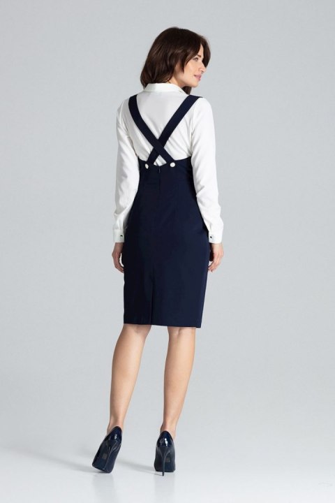 Sukienka Model L039 Navy - Lenitif Sukienka Model L039 Navy - Lenitif