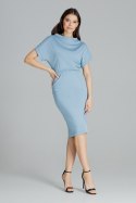 Sukienka Model L087 Blue - Lenitif Sukienka Model L087 Blue - Lenitif