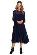 Sukienka Model S319 Navy - Stylove Sukienka Model S319 Navy - Stylove