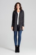 Sweter Kardigan Model L070 Black - Lenitif Sweter Kardigan Model L070 Black - Lenitif
