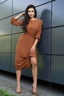Sukienka Model Bouquetina Camel - Merribel Sukienka Model Bouquetina Camel - Merribel