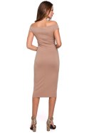 Sukienka Model K001 Beige - Makover Sukienka Model K001 Beige - Makover