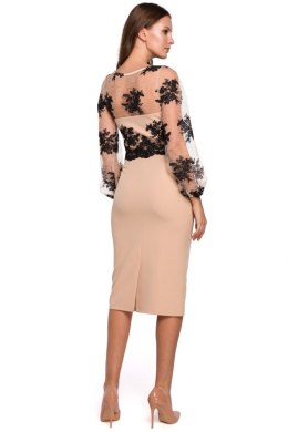 Sukienka Model K013 Beige - Makover Hurtownia odzieży on-line, moda damska, bielizna i obuwie dla kobiet - Matterhorn.pl