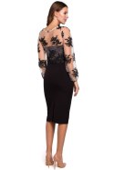 Sukienka Model K013 Black - Makover Sukienka Model K013 Black - Makover