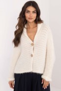 Sweter Damski Model TW-SW-BI-25002.88P Ecru - Och Bella Sweter Damski Model TW-SW-BI-25002.88P Ecru - Och Bella
