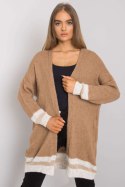 Sweter Kardigan Model TW-SW-BI-A21768.21 Camel - Och Bella Sweter Kardigan Model TW-SW-BI-A21768.21 Camel - Och Bella