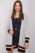 Sweter Kardigan Model TW-SW-BI-A21768.21 Grey - Och Bella Sweter Kardigan Model TW-SW-BI-A21768.21 Grey - Och Bella
