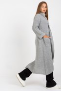 Sweter Kardigan Model TW-SW-BL-2453.91P Grey - Och Bella Sweter Kardigan Model TW-SW-BL-2453.91P Grey - Och Bella