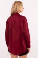 Koszula Damska Model DHJ-KS-9213-1.77P Bordo - Italy Moda Koszula Damska Model DHJ-KS-9213-1.77P Bordo - Italy Moda