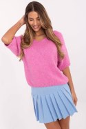 Sweter Damski Model MI-SW-2103.07 Pink - Italy Moda Sweter Damski Model MI-SW-2103.07 Pink - Italy Moda