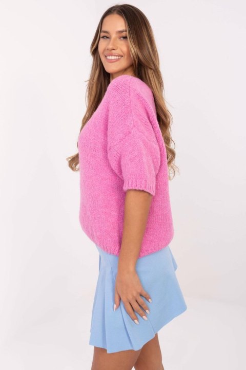Sweter Damski Model MI-SW-2103.07 Pink - Italy Moda Sweter Damski Model MI-SW-2103.07 Pink - Italy Moda