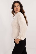 Sweter Damski Model MI-SW-2912.10X Light Beige - Italy Moda Sweter Damski Model MI-SW-2912.10X Light Beige - Italy Moda