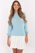 Sweter Damski Model MI-SW-2912.10X Light Blue - Italy Moda Sweter Damski Model MI-SW-2912.10X Light Blue - Italy Moda