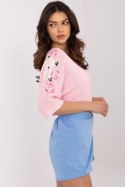Sweter Damski Model MI-SW-7003.21 Light Pink - Italy Moda Sweter Damski Model MI-SW-7003.21 Light Pink - Italy Moda