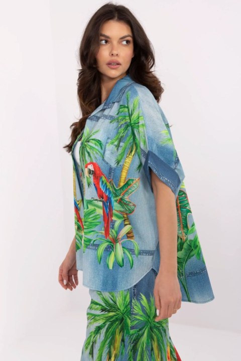 Koszula Damska Model DHJ-KS-19007-4.90 Blue - Italy Moda