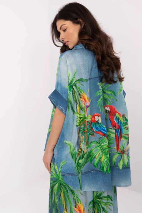 Koszula Damska Model DHJ-KS-19007-4.90 Blue - Italy Moda