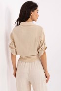 Koszula Damska Model DHJ-KS-8595-1.66 Beige - Italy Moda Koszula Damska Model DHJ-KS-8595-1.66 Beige - Italy Moda