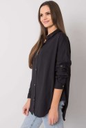 Koszula Damska Model EM-KS-004.42 Black - Ex Moda Koszula Damska Model EM-KS-004.42 Black - Ex Moda