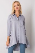 Koszula Damska Model EM-KS-556-1.11 Grey - Ex Moda Koszula Damska Model EM-KS-556-1.11 Grey - Ex Moda
