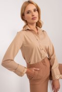 Koszula Damska Model LK-KS-509574.71 Dark Beige - Lakerta Koszula Damska Model LK-KS-509574.71 Dark Beige - Lakerta
