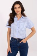 Koszula Damska Model NM-KS-KA-01148.50P White/Blue - NM Koszula Damska Model NM-KS-KA-01148.50P White/Blue - NM