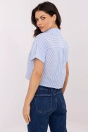 Koszula Damska Model NM-KS-KA-01148.50P White/Blue - NM Koszula Damska Model NM-KS-KA-01148.50P White/Blue - NM