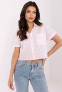 Koszula Damska Model NM-KS-KA-01148.50P White/Pink - NM Koszula Damska Model NM-KS-KA-01148.50P White/Pink - NM