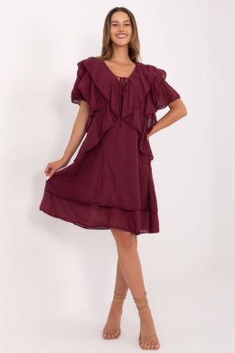 Sukienka Model MI-SK-102128.61 Bordo - Italy Moda