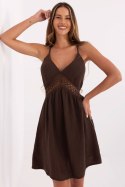 Sukienka Model MI-SK-62170.97 Brown - Italy Moda Sukienka Model MI-SK-62170.97 Brown - Italy Moda