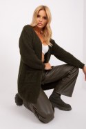 Sweter Kardigan Model DHJ-SW-1009.09P Dark Khaki - Italy Moda Sweter Kardigan Model DHJ-SW-1009.09P Dark Khaki - Italy Moda