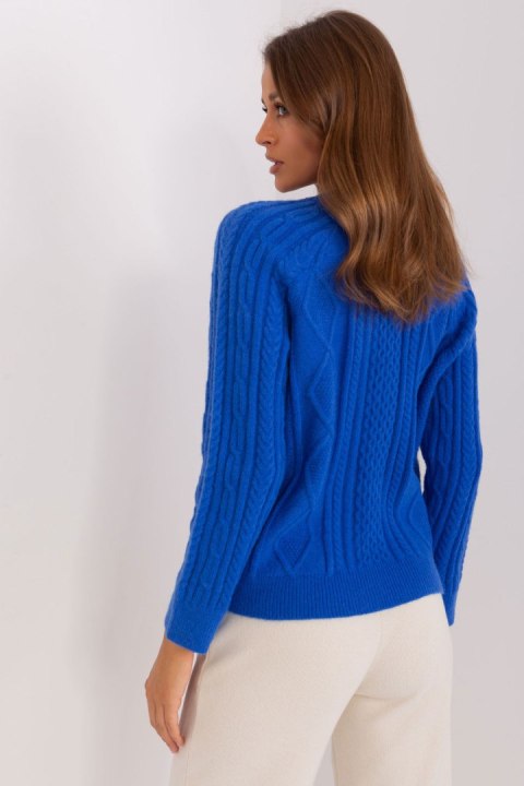 Sweter Damski Model AT-SW-2346-2.99P Cobalt - AT Sweter Damski Model AT-SW-2346-2.99P Cobalt - AT