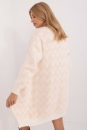 Sweter Kardigan Model AT-SW-2340-A.00 Light Beige - AT Sweter Kardigan Model AT-SW-2340-A.00 Light Beige - AT