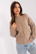 Sweter Damski Model AT-SW-0146.10P Dark Beige - AT
