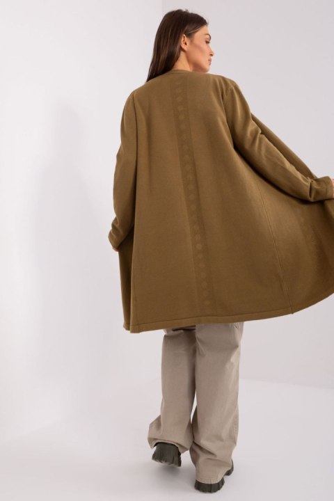 Sweter Kardigan Model AT-SW-2333.31X Oliwka - AT Sweter Kardigan Model AT-SW-2333.31X Oliwka - AT