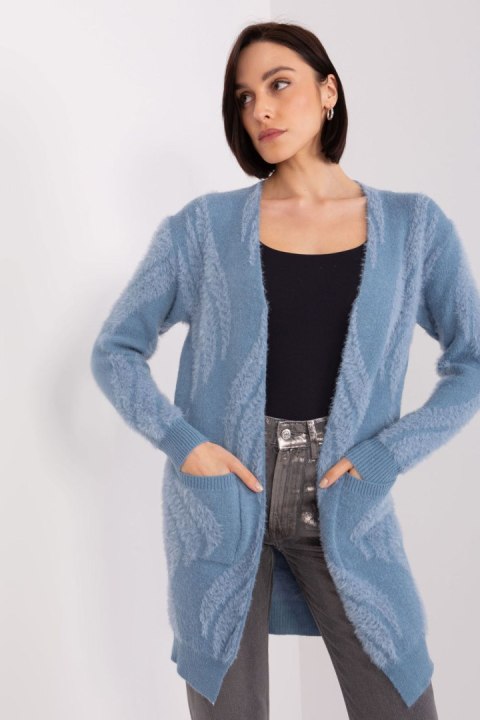 Sweter Kardigan Model AT-SW-234501.00P Blue - AT Sweter Kardigan Model AT-SW-234501.00P Blue - AT