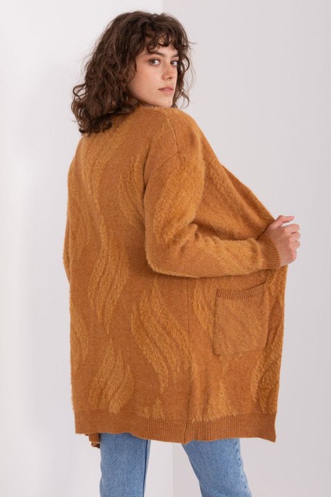 Sweter Kardigan Model AT-SW-234501.00P Camel - AT Sweter Kardigan Model AT-SW-234501.00P Camel - AT