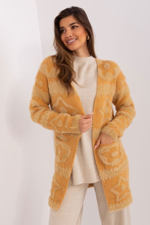 Sweter Kardigan Model AT-SW-234503.00P Camel - AT Sweter Kardigan Model AT-SW-234503.00P Camel - AT