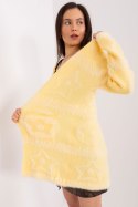 Sweter Kardigan Model AT-SW-234503.00P Light Yellow - AT Sweter Kardigan Model AT-SW-234503.00P Light Yellow - AT
