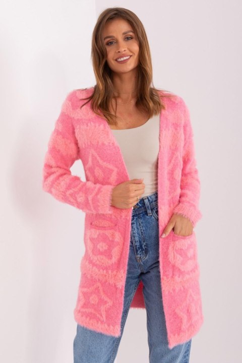 Sweter Kardigan Model AT-SW-234503.00P Pink - AT Sweter Kardigan Model AT-SW-234503.00P Pink - AT