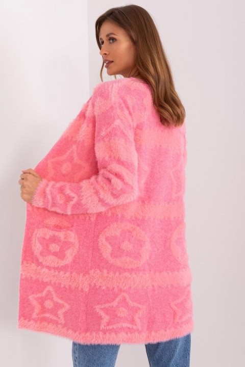Sweter Kardigan Model AT-SW-234503.00P Pink - AT Sweter Kardigan Model AT-SW-234503.00P Pink - AT