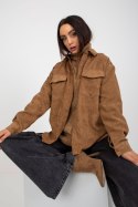 Koszula Damska Model EM-KS-K5041.30 Camel - EM Koszula Damska Model EM-KS-K5041.30 Camel - EM