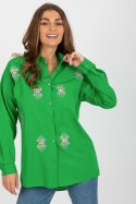 Koszula Damska Model TO-KS-7004.95 Green - Factory Price Koszula Damska Model TO-KS-7004.95 Green - Factory Price
