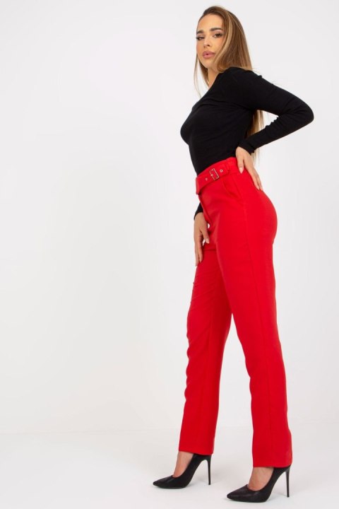 Spodnie Damskie Model BR-SP-113.59 Red - Xsapienza Spodnie Damskie Model BR-SP-113.59 Red - Xsapienza