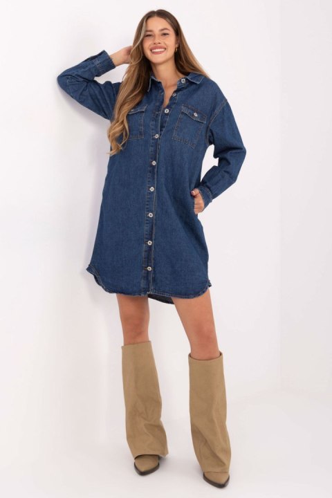 Sukienka Model D80026BI30469M314 Dark Blue - Sublevel Sukienka Model D80026BI30469M314 Dark Blue - Sublevel