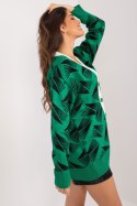 Sweter Damski Model BA-SW-12035.09 Black/Green - Badu