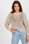 Sweter Damski Model BA-SW-9006.38P Beige - Badu Hurtownia odzieży on-line, moda damska, bielizna i obuwie dla kobiet - Matterhor