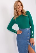Sweter Damski Model PM-SW-PM685.39P Dark Green - Factory Price Sweter Damski Model PM-SW-PM685.39P Dark Green - Factory Price