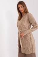 Sweter Kardigan Model BA-SW-8009-1.39P Dark Beige - Badu Sweter Kardigan Model BA-SW-8009-1.39P Dark Beige - Badu